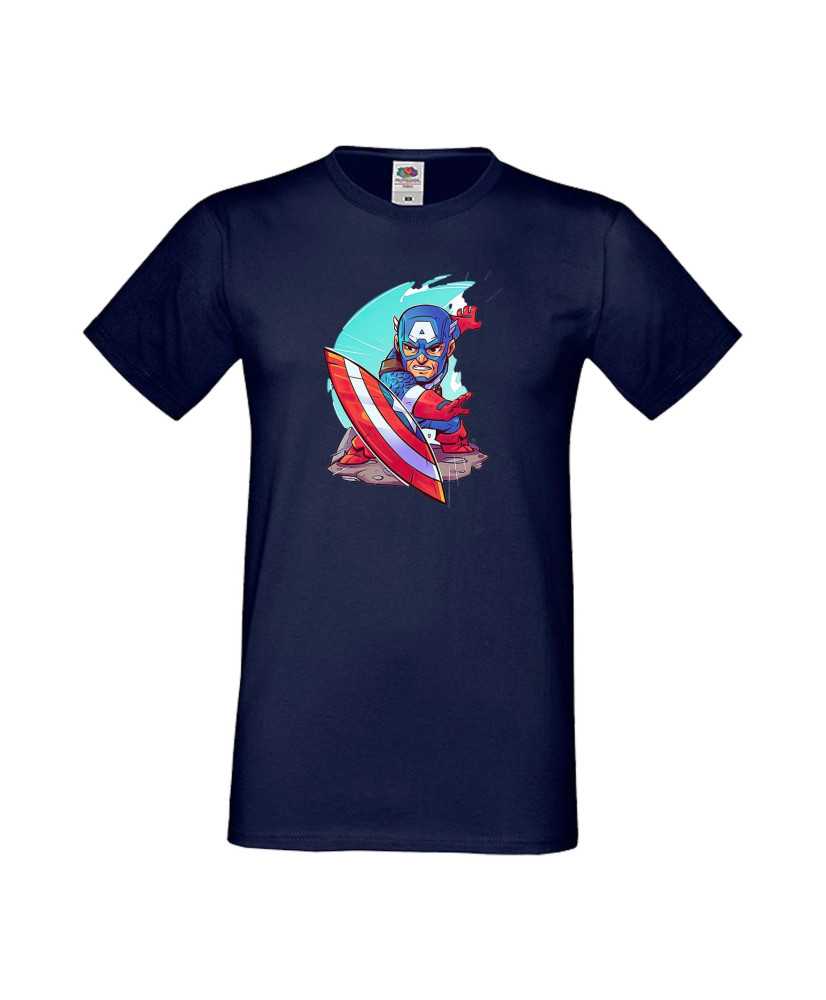 Мъжка Тениска Marvel Avengers Super Heroes Captain America 1