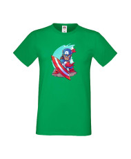 Мъжка Тениска Marvel Avengers Super Heroes Captain America 1