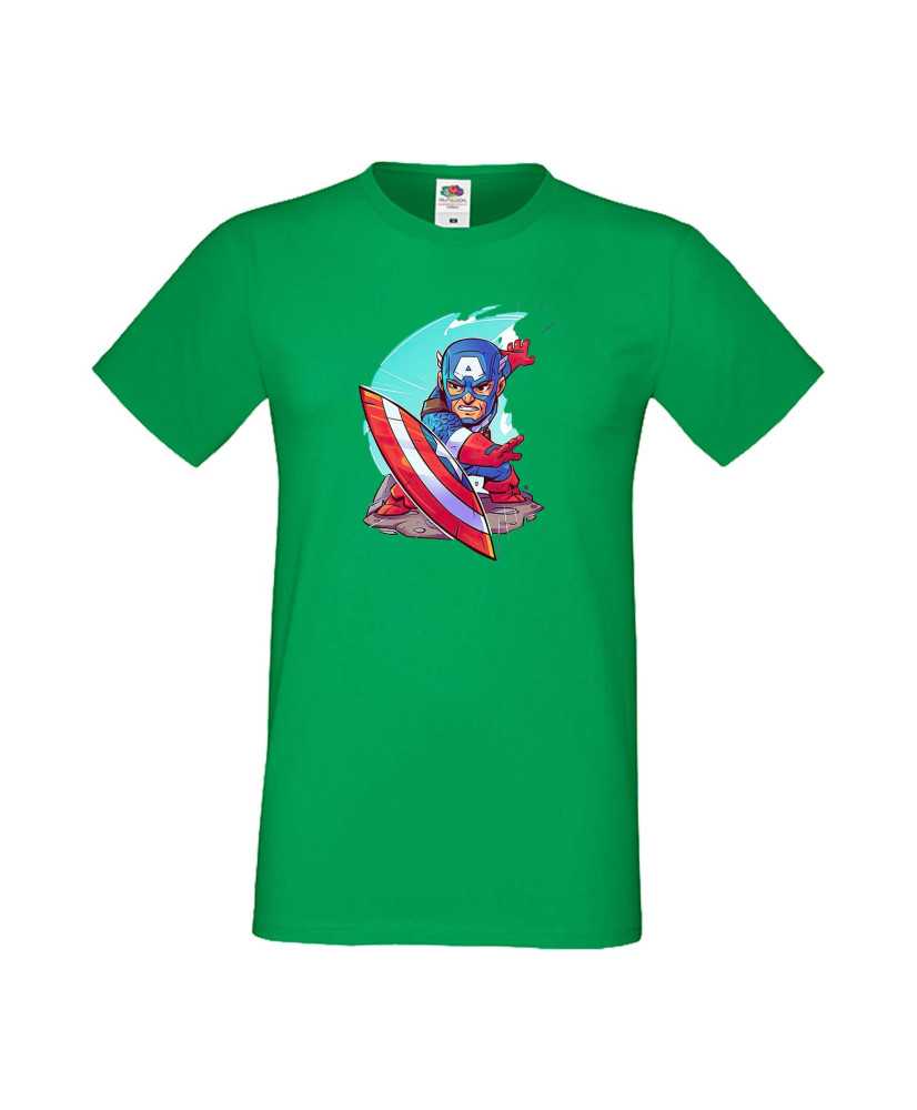 Мъжка Тениска Marvel Avengers Super Heroes Captain America 1