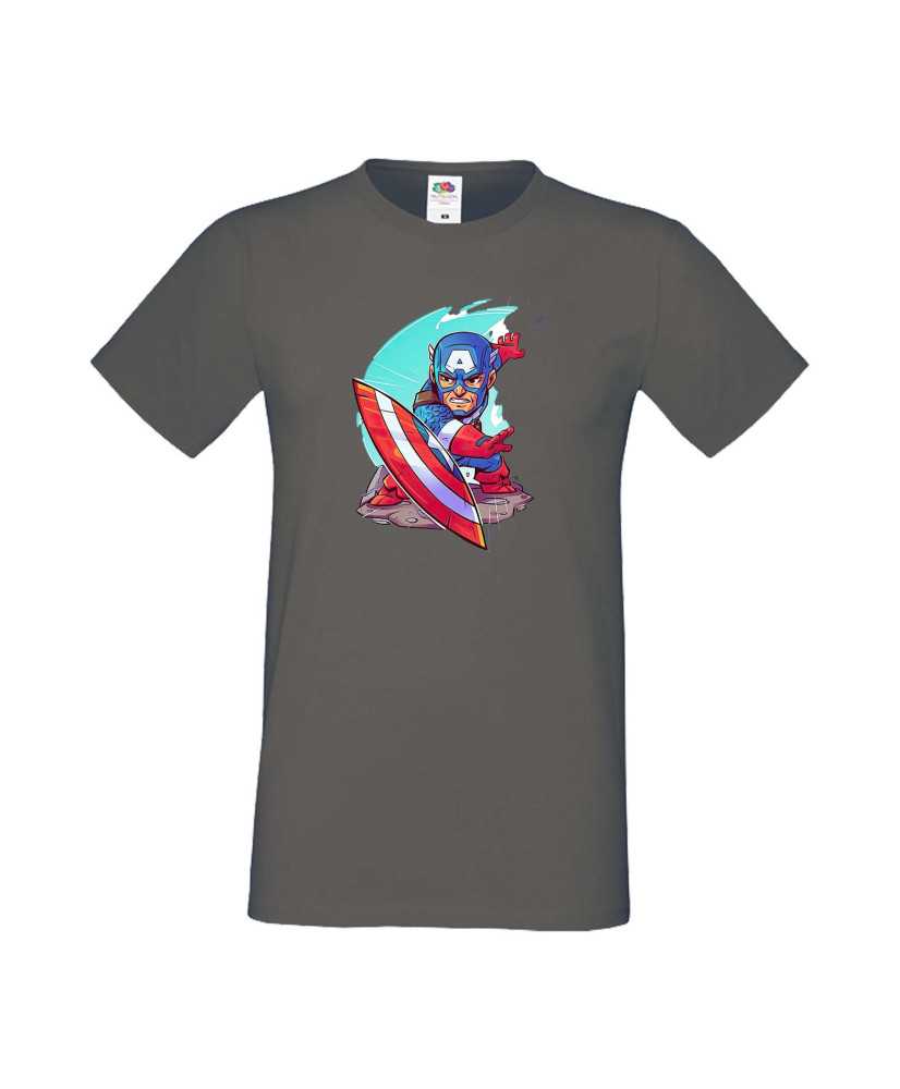 Мъжка Тениска Marvel Avengers Super Heroes Captain America 1