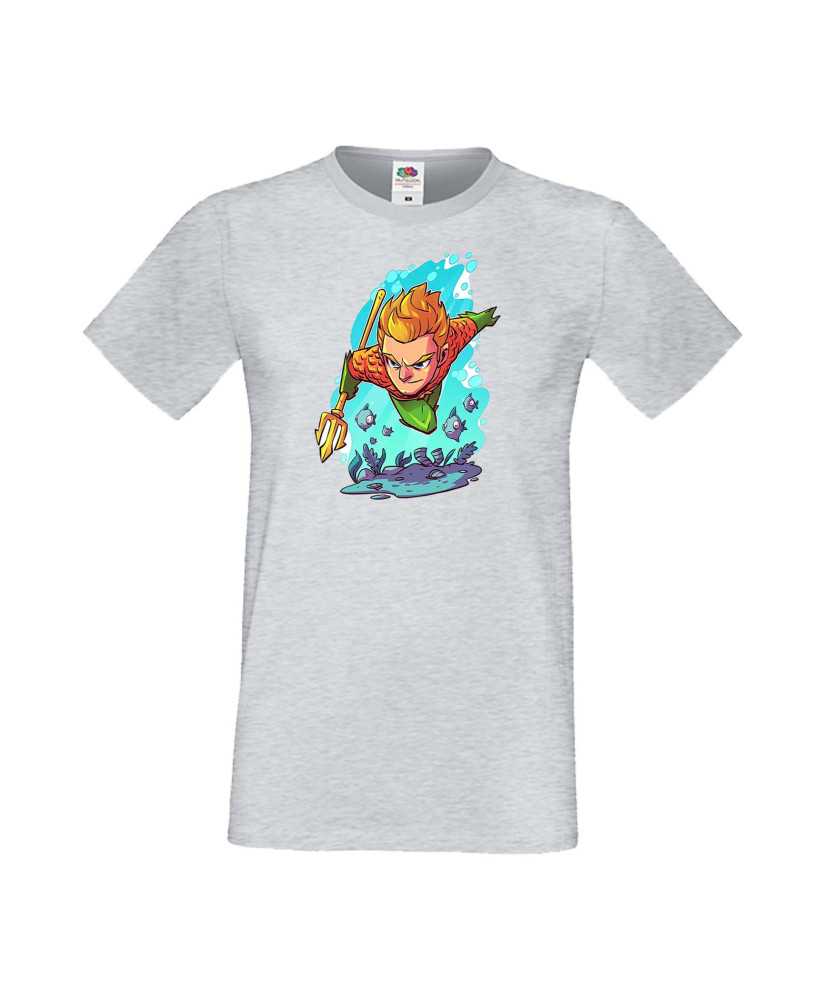 Мъжка Тениска Dc Justice League Super Heroes Aquaman