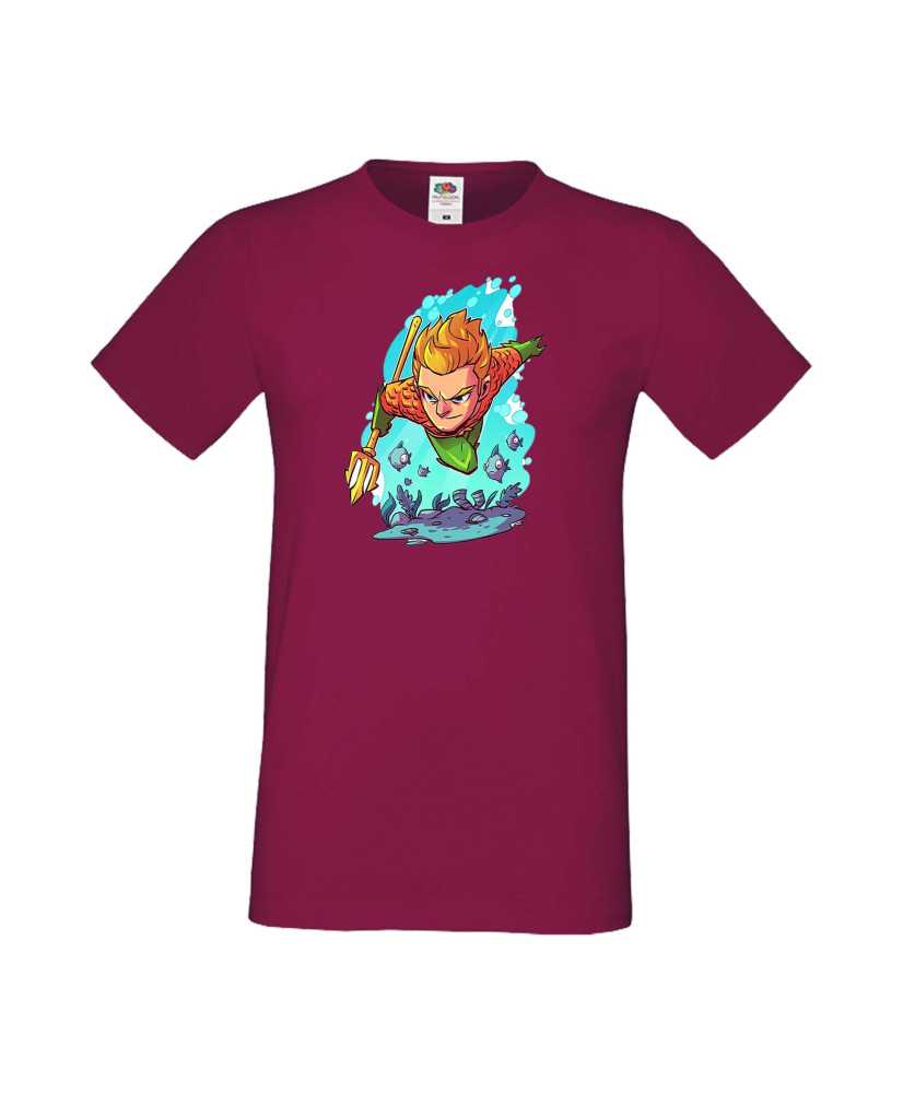 Мъжка Тениска Dc Justice League Super Heroes Aquaman