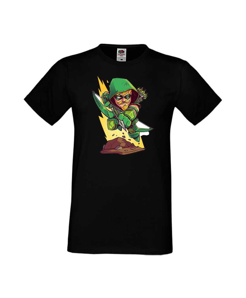 Мъжка Тениска Dc Justice League Super Heroes Green Arrow