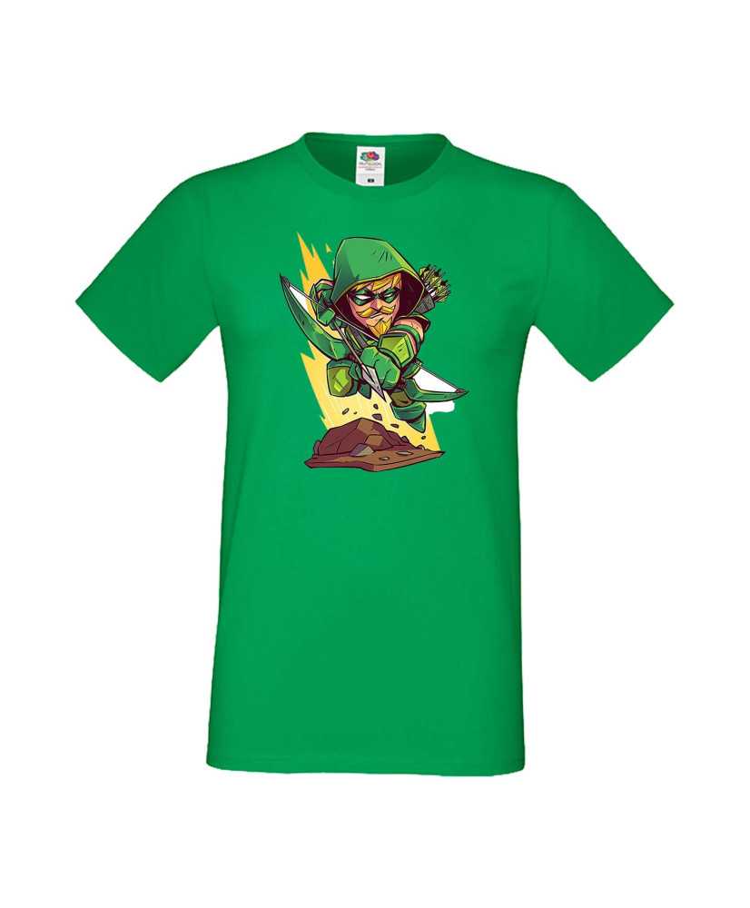 Мъжка Тениска Dc Justice League Super Heroes Green Arrow