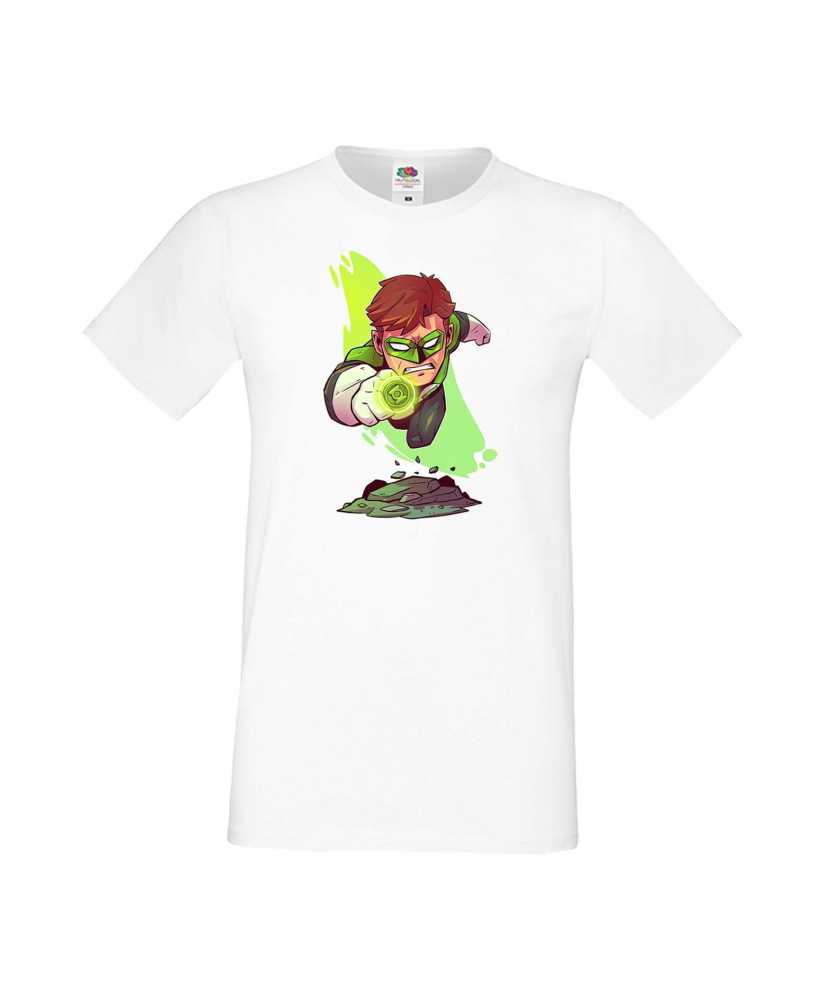 Мъжка Тениска Dc Justice League Super Heroes Green Lantern