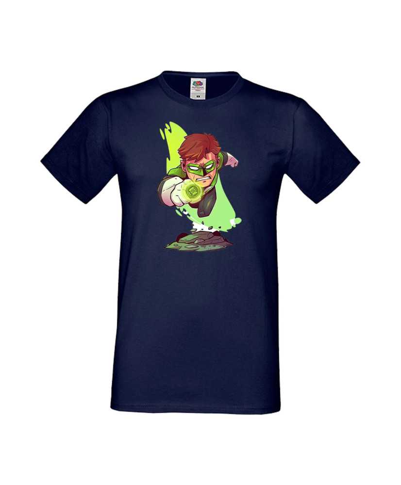 Мъжка Тениска Dc Justice League Super Heroes Green Lantern