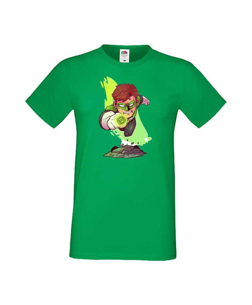 Мъжка Тениска Dc Justice League Super Heroes Green Lantern