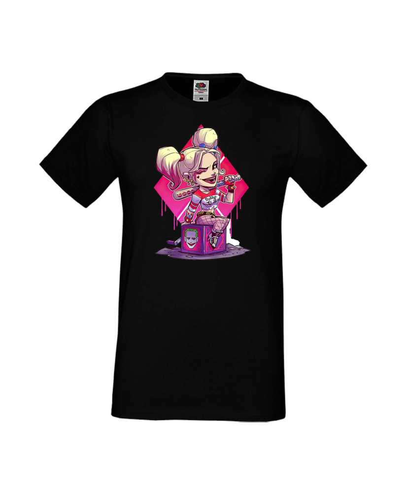 Мъжка Тениска Dc Justice League Super Heroes Harley Queen 1