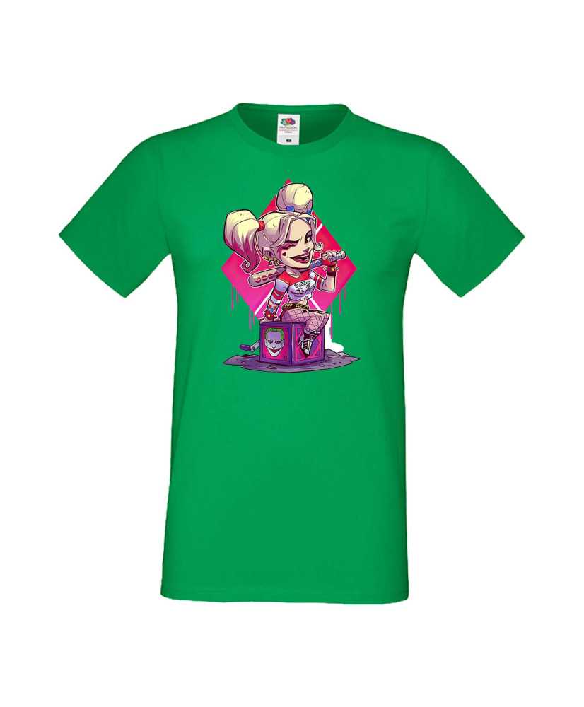 Мъжка Тениска Dc Justice League Super Heroes Harley Queen 1