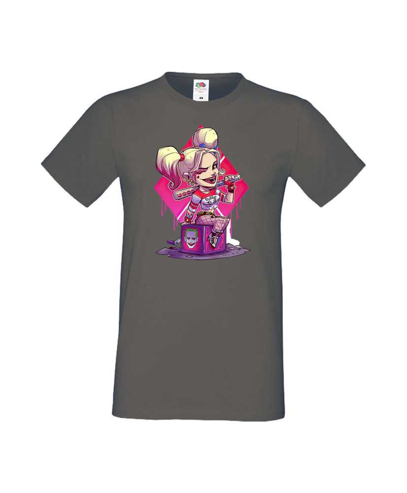 Мъжка Тениска Dc Justice League Super Heroes Harley Queen 1