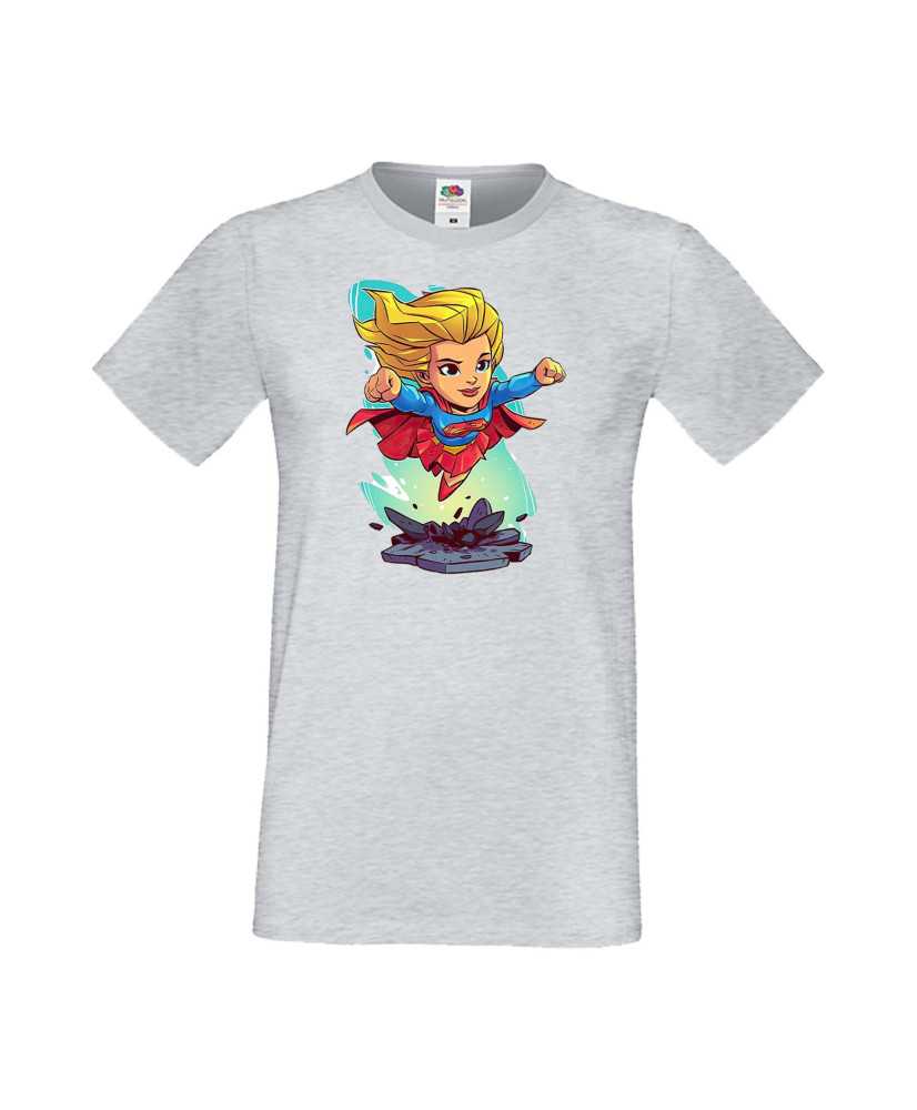 Мъжка Тениска Dc Justice League Super Heroes Super Girl