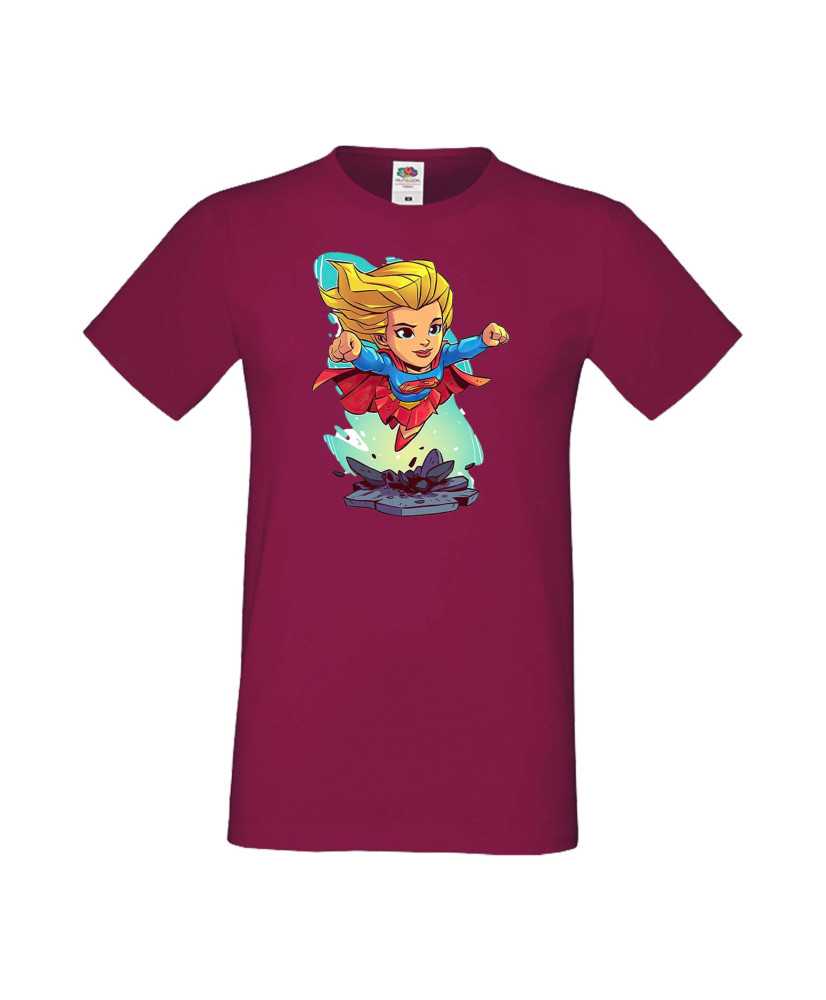 Мъжка Тениска Dc Justice League Super Heroes Super Girl