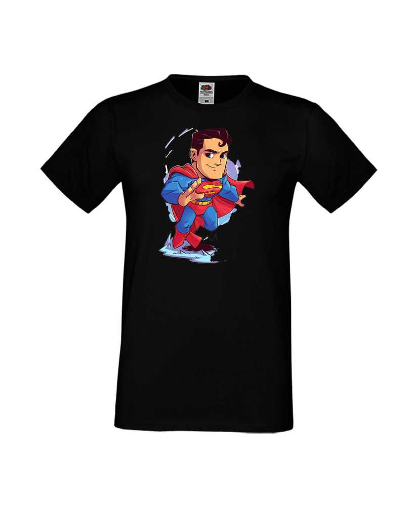 Мъжка Тениска Dc Justice League Super Heroes Superman