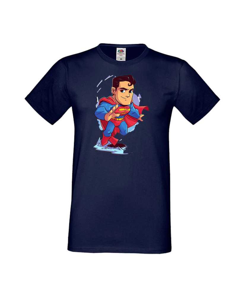 Мъжка Тениска Dc Justice League Super Heroes Superman