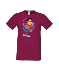 Мъжка Тениска Dc Justice League Super Heroes Superman