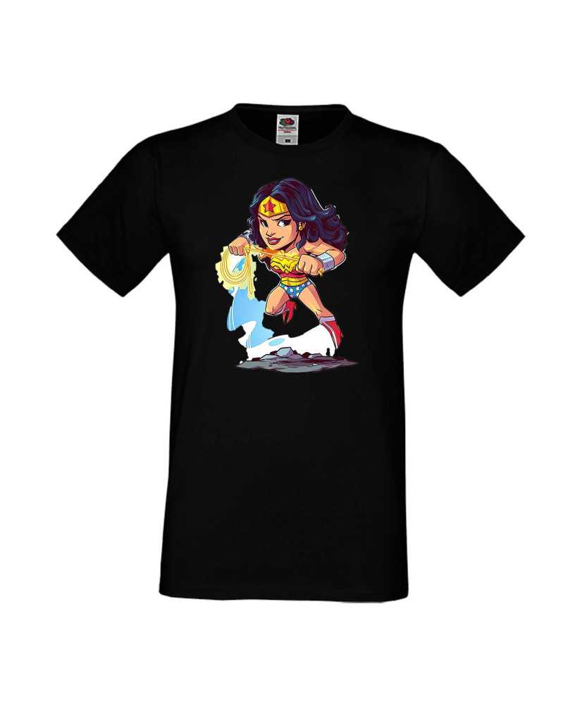 Мъжка Тениска Dc Justice League Super Heroes Wonder Woman