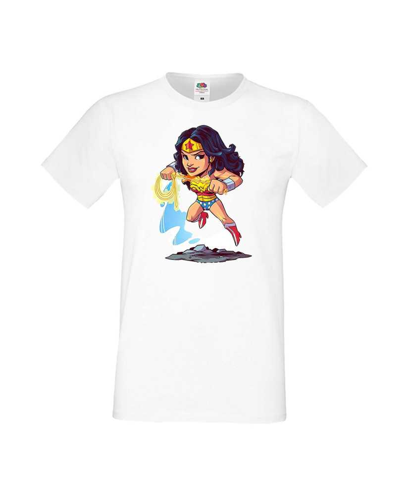 Мъжка Тениска Dc Justice League Super Heroes Wonder Woman