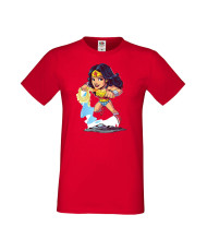 Мъжка Тениска Dc Justice League Super Heroes Wonder Woman