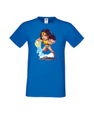 Мъжка Тениска Dc Justice League Super Heroes Wonder Woman