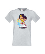 Мъжка Тениска Dc Justice League Super Heroes Wonder Woman