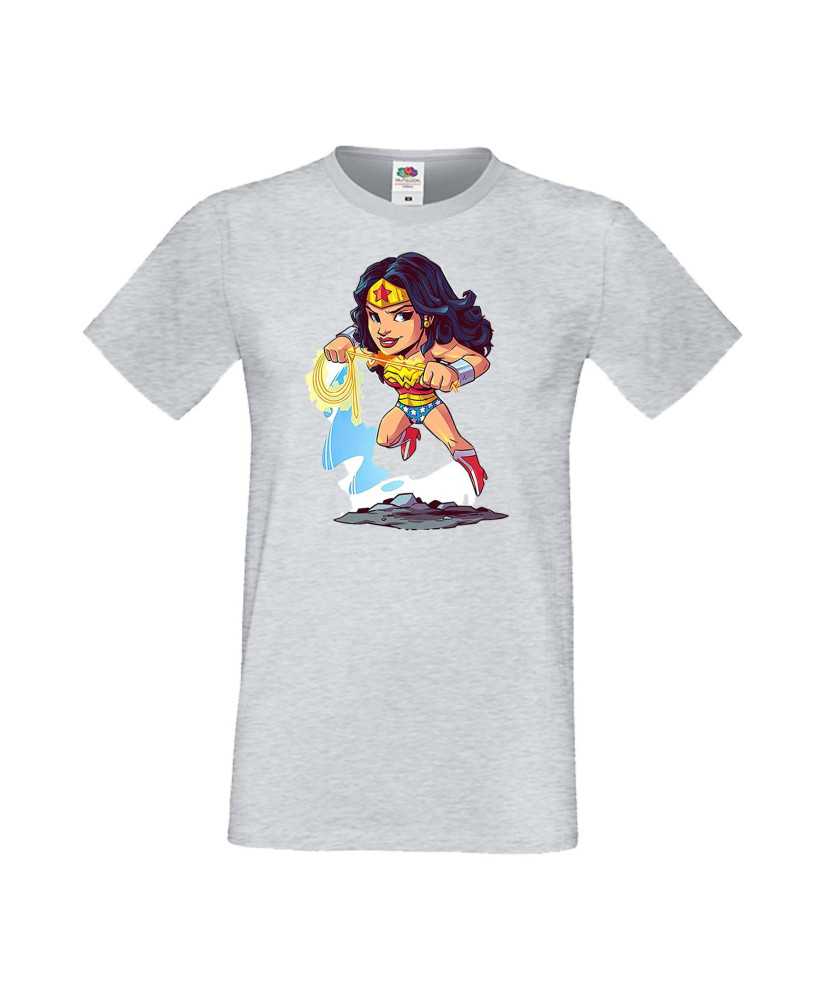 Мъжка Тениска Dc Justice League Super Heroes Wonder Woman