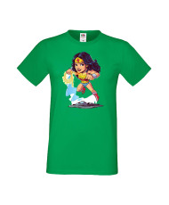 Мъжка Тениска Dc Justice League Super Heroes Wonder Woman