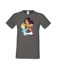 Мъжка Тениска Dc Justice League Super Heroes Wonder Woman