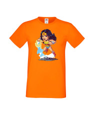 Мъжка Тениска Dc Justice League Super Heroes Wonder Woman