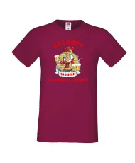 Мъжка тениска Никулден БЕЗ БИРА на Ники СЪРЦЕТО СПИРА ЗИМА