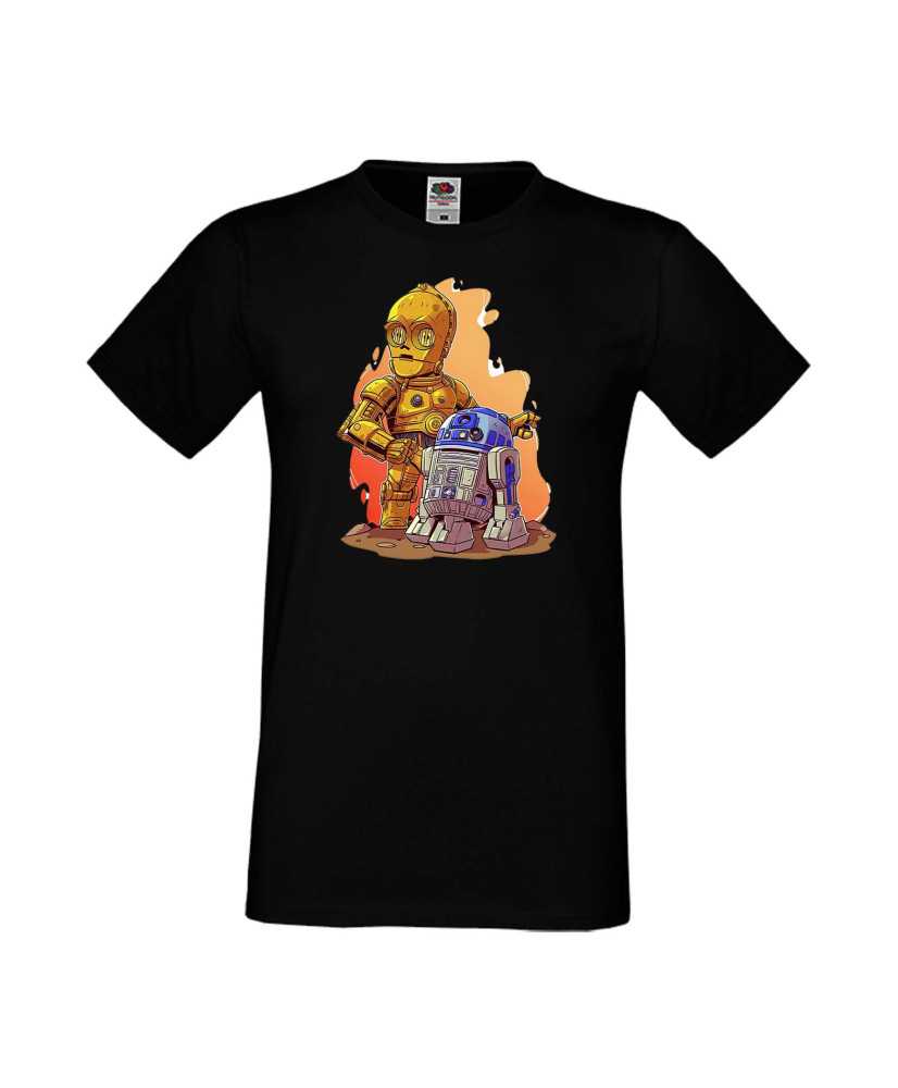 Мъжка Тениска Star Wars  R2-D2 & C3Po