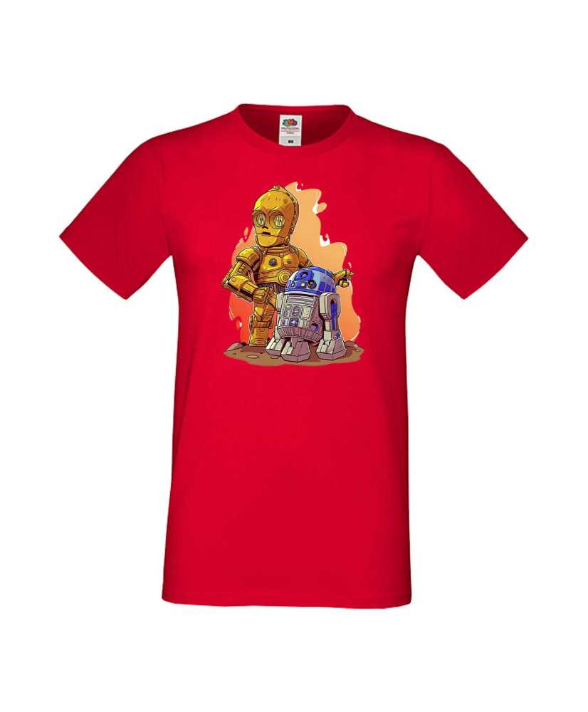 Мъжка Тениска Star Wars  R2-D2 & C3Po