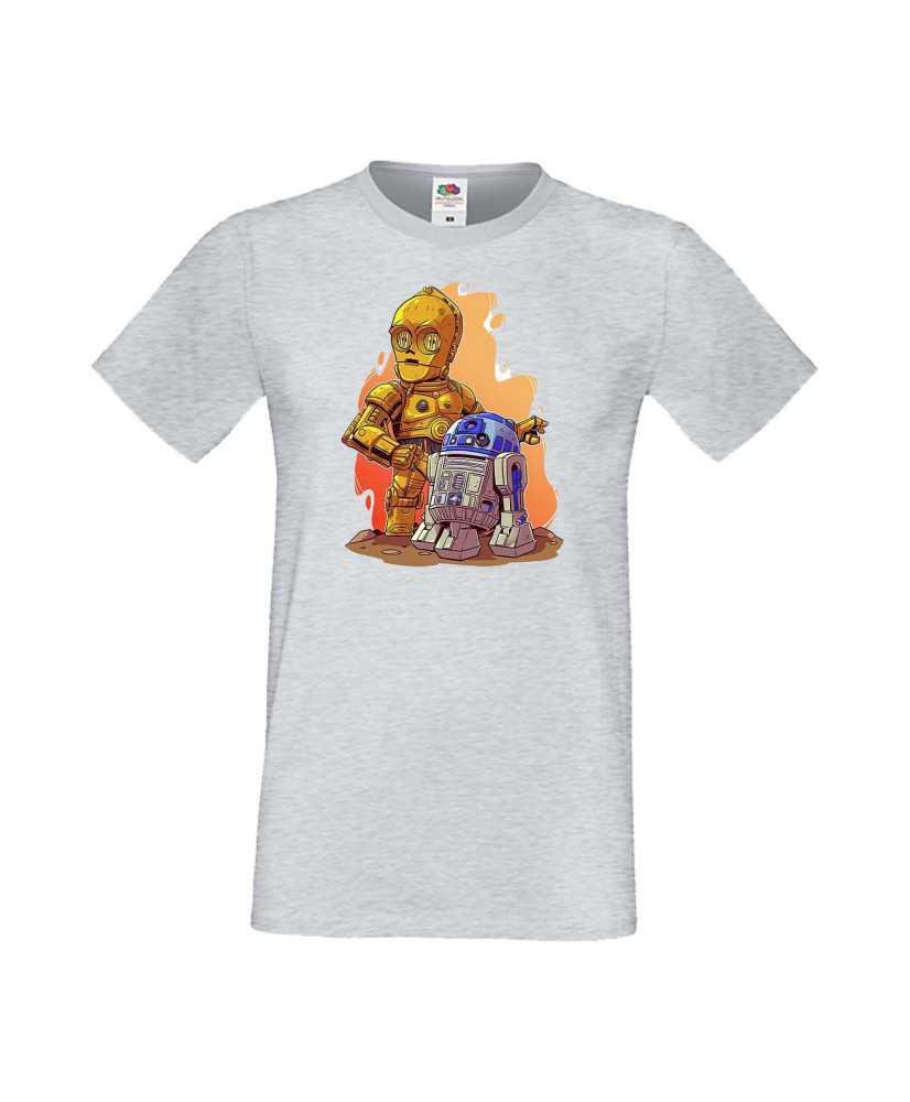 Мъжка Тениска Star Wars  R2-D2 & C3Po
