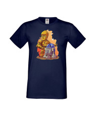 Мъжка Тениска Star Wars  R2-D2 & C3Po