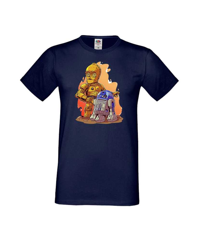 Мъжка Тениска Star Wars  R2-D2 & C3Po