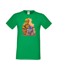 Мъжка Тениска Star Wars  R2-D2 & C3Po