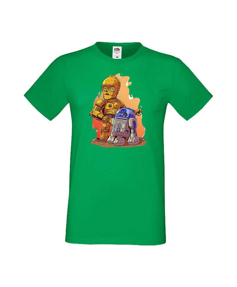 Мъжка Тениска Star Wars  R2-D2 & C3Po