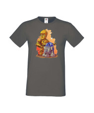 Мъжка Тениска Star Wars  R2-D2 & C3Po