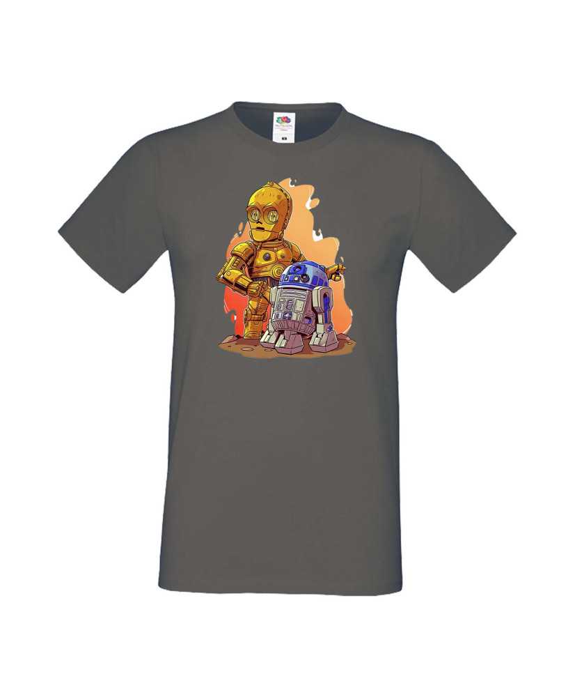 Мъжка Тениска Star Wars  R2-D2 & C3Po