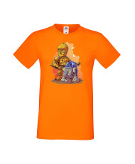 Мъжка Тениска Star Wars  R2-D2 & C3Po