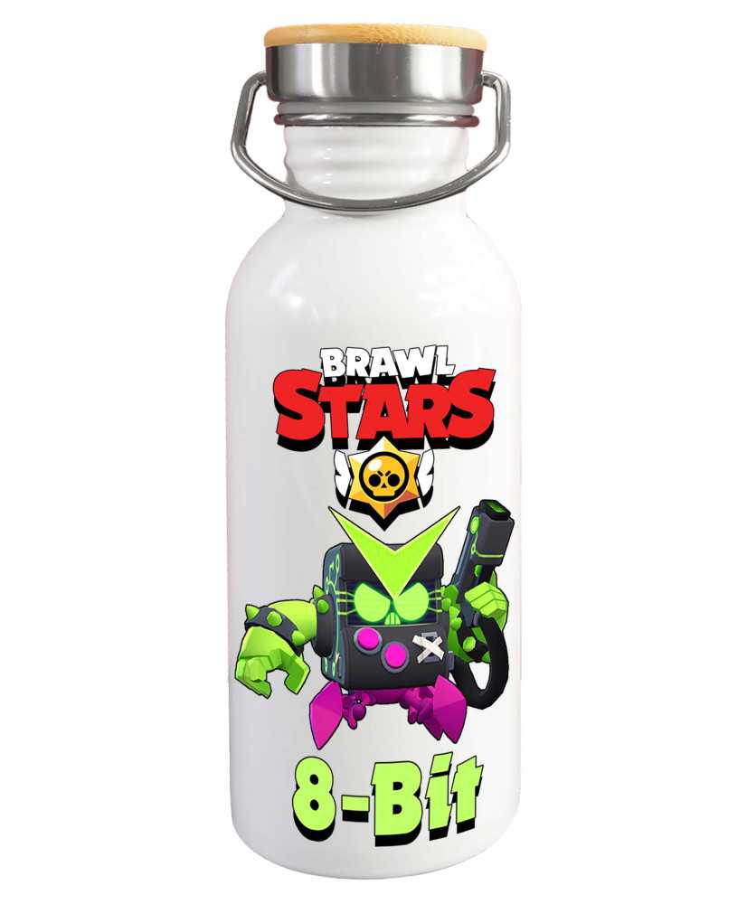 Стоманена Бутилка За Вода С Принт Brawl Stars 8-Bit Virus