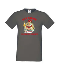 Мъжка тениска Никулден БЕЗ РАКИЯ на Никола СЪРЦЕТО СПИРА ЗИМА