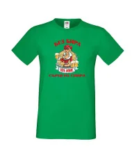 Мъжка тениска БЕЗ БИРА на [вашето име] СЪРЦЕТО СПИРА ЗИМА