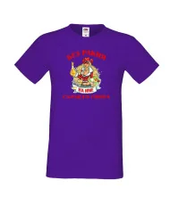 Мъжка тениска БЕЗ РАКИЯ на [Вашето име] СЪРЦЕТО СПИРА  ЗИМА