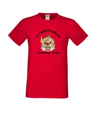 Мъжка тениска За Ракия и любов [Вашето ИМЕ] винаги готов  ЗИМА