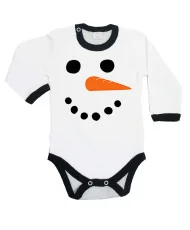 Бебешко боди Merry Christmas Snowman