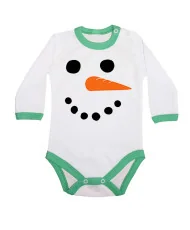 Бебешко боди Merry Christmas Snowman