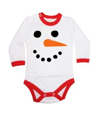 Бебешко боди Merry Christmas Snowman