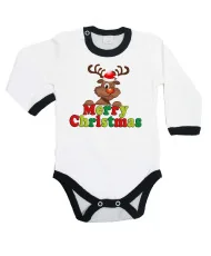 Бебешко боди Коледа Merry Christmas Deer