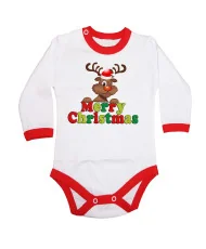 Бебешко боди Коледа Merry Christmas Deer