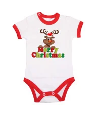Бебешко боди Коледа Merry Christmas Deer